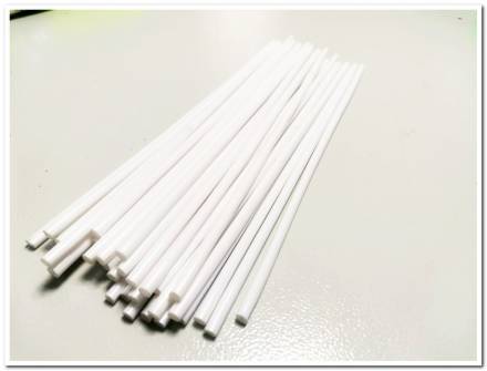 Трубки декоративные на спицы 238мм белые