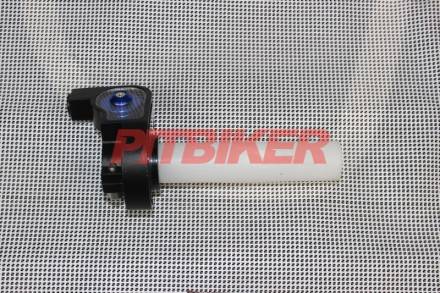 Ручка газа пластиковая короткоходная синяя