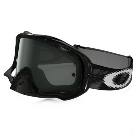 Очки для мотокросса OAKLEY Crowbar Solid черные глянцевые / темно-серая (57-974)