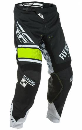 Брюки для мотокросса FLY RACING KINETIC ERA черные/белые (2018) 30