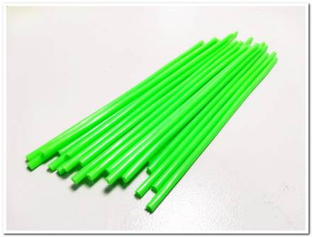 Трубки декоративные на спицы 238мм зеленые