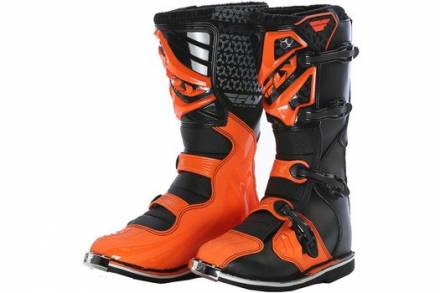 Мотоботы FLY RACING MAVERIK MX черные/оранжевые  6&quot; (39,5 EU) (2016)