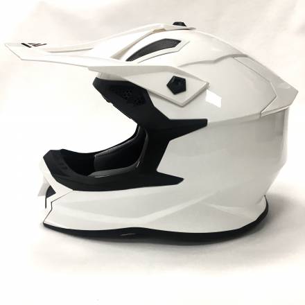 Мотошлем FS-609 SOLID (Glossy White, XL)