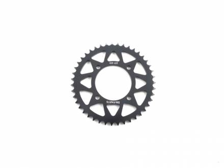 Звезда ведомая аллюминиевая питбайк 428-43T черная  SM-PARTS