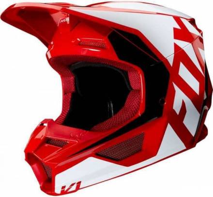 Мотошлем Fox V1 Prix Helmet Flame Red L 59-60cm (25471-122-L)
