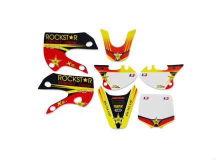 Наклейки на пластик (комплект) KLX/BBR &quot;ROCKSTAR&quot;