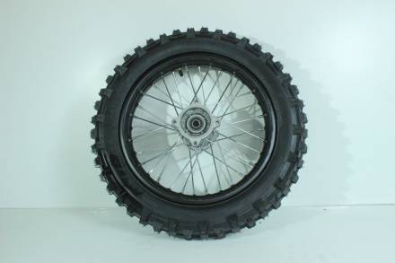 Колесо заднее 90/100-14 стальной обод, покрышка кросс