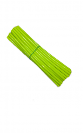 Трубки декоративные на спицы 164 мм салатовые