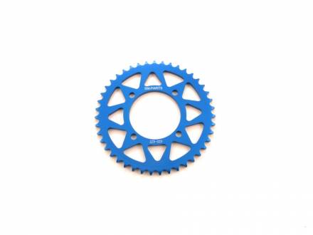 Звезда ведомая аллюминиевая питбайк 420-43T синяя  SM-PARTS