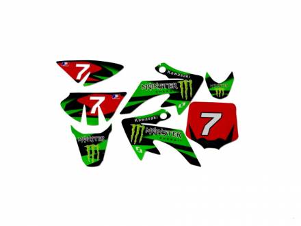 Наклейки на пластик (комплект) CRF50 &quot;MONSTER&quot; 51101