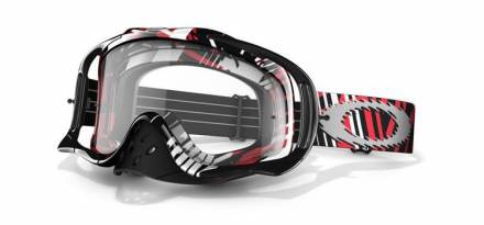 Очки для мотокросса OAKLEY Crowbar Ryan Dungey Electric Checked черные-красные / прозрачная (57-925)