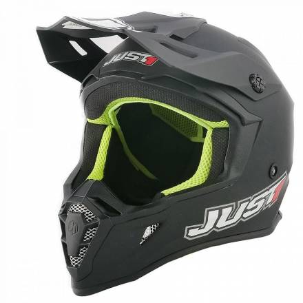 Шлем (кроссовый) JUST1 J38 SOLID черный матовый  M