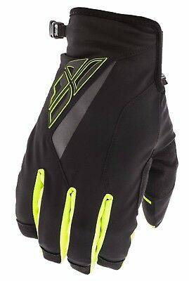 Перчатки FLY RACING TITLE черные/Hi-Vis желтые (2020)  9&quot;
