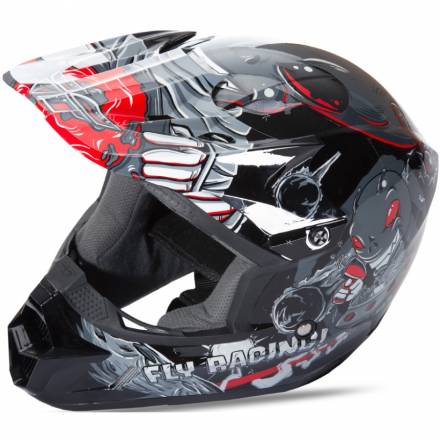 Шлем детский (кроссовый) FLY RACING KINETIC INVAZION серый/черный глянцевый   YM