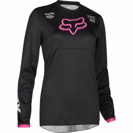 Мотоджерси женская Fox 180 Mata Womens Jersey Black/Pink XL (22266-285-XL)