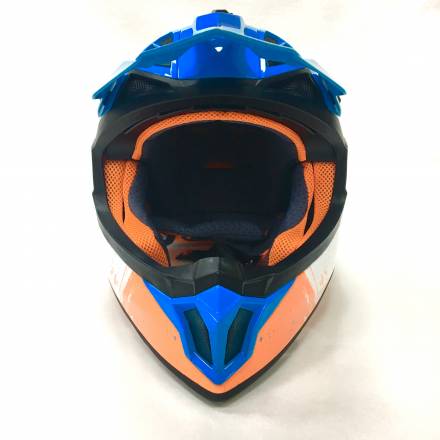 Мотошлем FS-610 Fiber JMSZL (Glossy blue white, M)