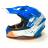 Мотошлем FS-610 Fiber JMSZL (Glossy blue white, M)