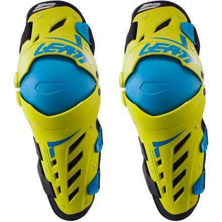 Защита колена LEATT DUAL AXIS желто-синий  S/M