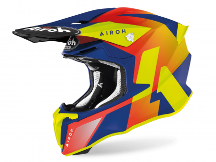 Мотошлем AIROH TWIST 2.0 LIFT (AZURE MATT Кросс-Эндуро термопластик M)