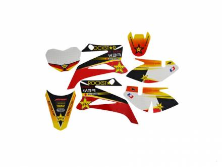 Наклейки на пластик (комплект) TTR &quot;ROCKSTAR&quot;