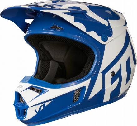 Мотошлем подростковый Fox V1 Race Youth Helmet Blue S 46.9-48.3cm (19542-002-S)