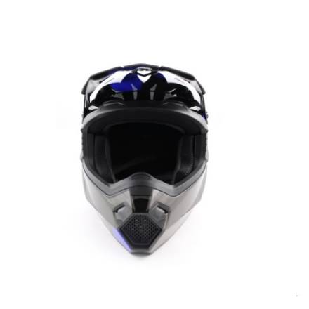 Шлем (кроссовый) Ataki MX801 Strike синий/черный глянцевый    S