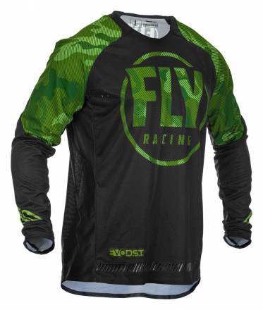 Футболка для мотокросса FLY RACING EVOLUTION DST зеленая/черная (2020) L