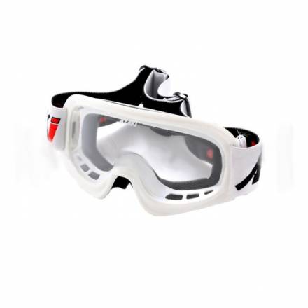 Очки мотокросс/снегоход (двойное стекло) ATAKI HB-811 белые  глянцевые