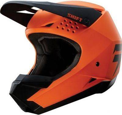 Мотошлем Shift White Helmet Orange XL (19336-009-XL)