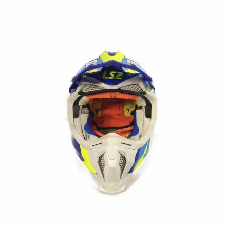 Шлем MX470 SUBVERTER NIMBLE (Бело-сине-желтый, M)