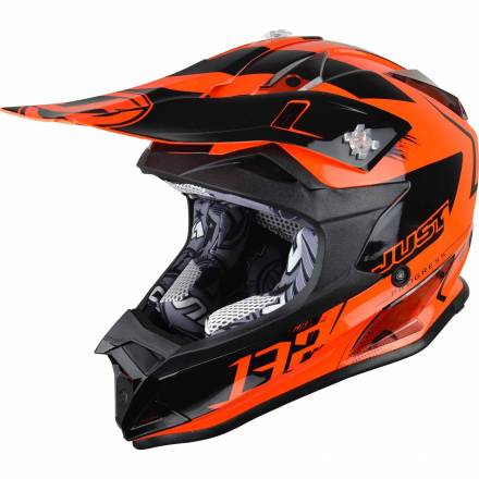 Шлем (кроссовый) JUST1 J32 PRO Kick оранжевый глянцевый (2018)     XS