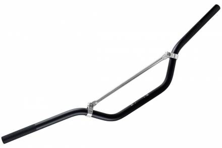 Руль YCF аллюминевый с перемычкой, высокий, синий