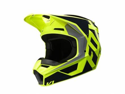Мотошлем Fox V1 Prix Lovl SE Helmet Black/Yellow XL 61-62cm (25471-019-XL)