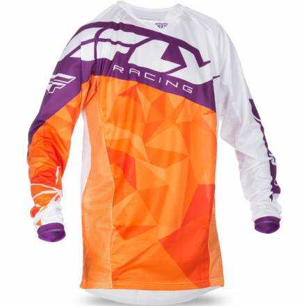 Джерси FLY RACING KINETIC CRUX оранжевая/пурпурная/белая S
