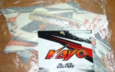 Наклейки на пластик (комплект) KAYO PRO YX170 (2015)