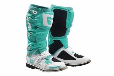 Мотоботы GAERNE SG-12 LIimited Edition AQUA бирюзовые/белые/черные 42