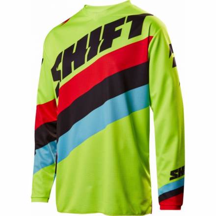Мотоджерси подростковая Shift White Tarmac Youth Jersey Flow Yellow XL (17219-130-XL)