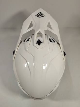 Мотошлем FS-610 Fiber SOLID (Glossy White, L)