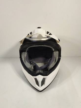 Мотошлем FS-610 Fiber SOLID (Glossy White, L)