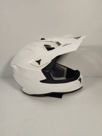 Мотошлем FS-610 Fiber SOLID (Glossy White, L)