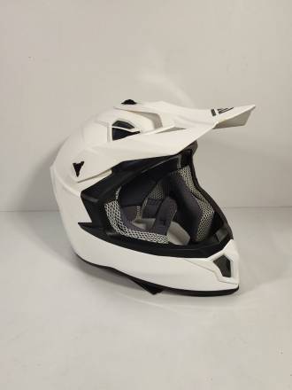 Мотошлем FS-610 Fiber SOLID (Glossy White, L)