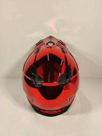 Шлем кроссовый Nenki красный, глянцевый L