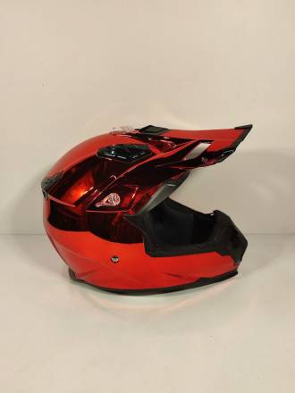 Шлем кроссовый Nenki красный, глянцевый L