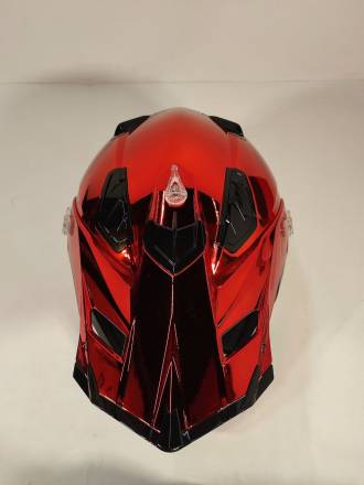 Шлем кроссовый Nenki красный, глянцевый L