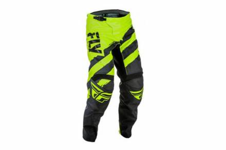 Брюки для мотокросса FLY RACING F-16 черные/желтые (2018) 30