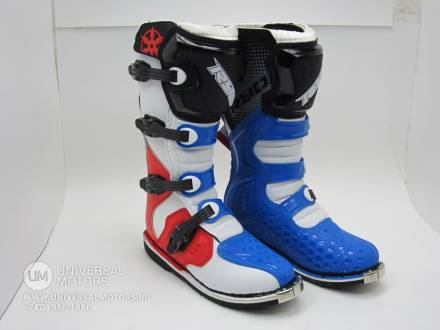 Мотоботы RYO Racing MX3 белые/синие/красные 43