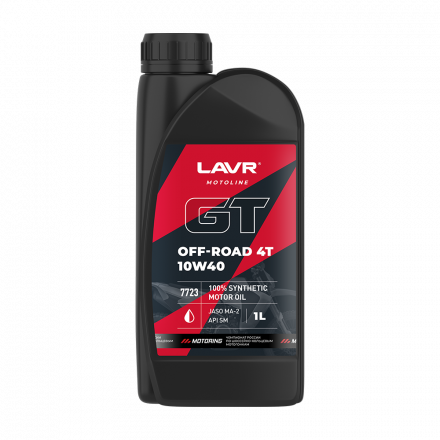 Моторное масло для мотоциклов GT OFF ROAD 4T 10W-40, 1 / л Ln7723