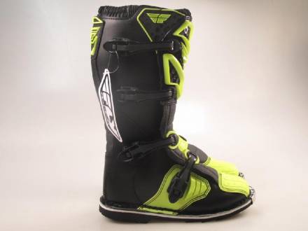 Мотоботы FLY RACING MAVERIK MX черные/Hi-Vis желтые 10&quot; (44,5 EU) (2016)