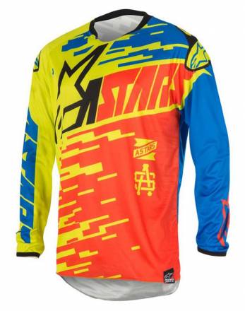 3761416   ALPINESTARS Майка кроссовая RACER BRAAP (красно-сине-желтый, 375, S)
