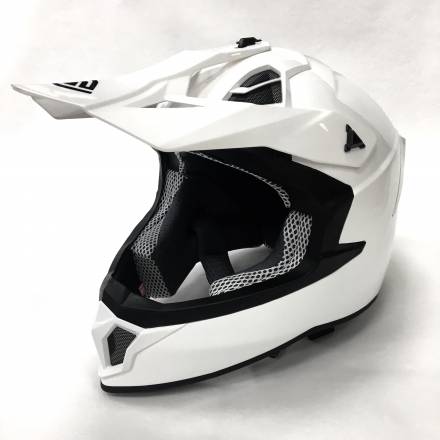 Мотошлем FS-610 Fiber SOLID (Glossy White, XL)